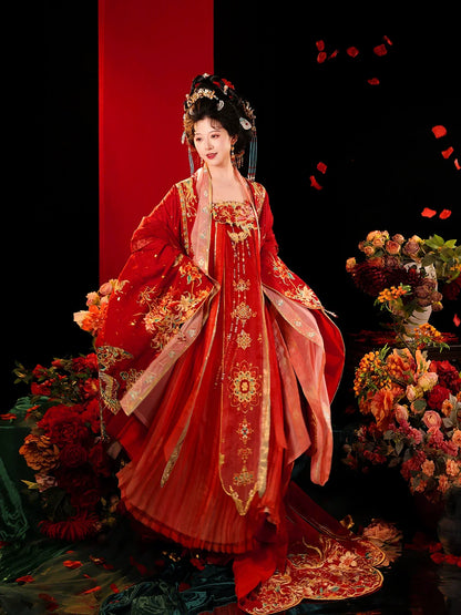 The Tang Dynasty Wedding, Bridal Gown, Song of Peace 太平笙歌 (Preorder)
