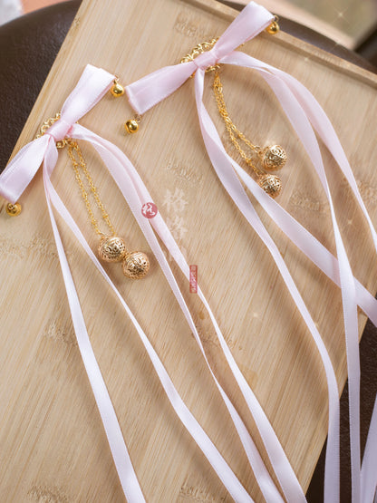 Hair Clips: Mint Peony