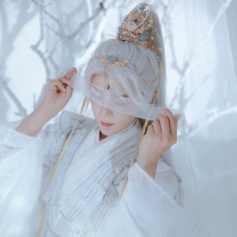 Hanfu Hair Accessories Set: Feather Fairy