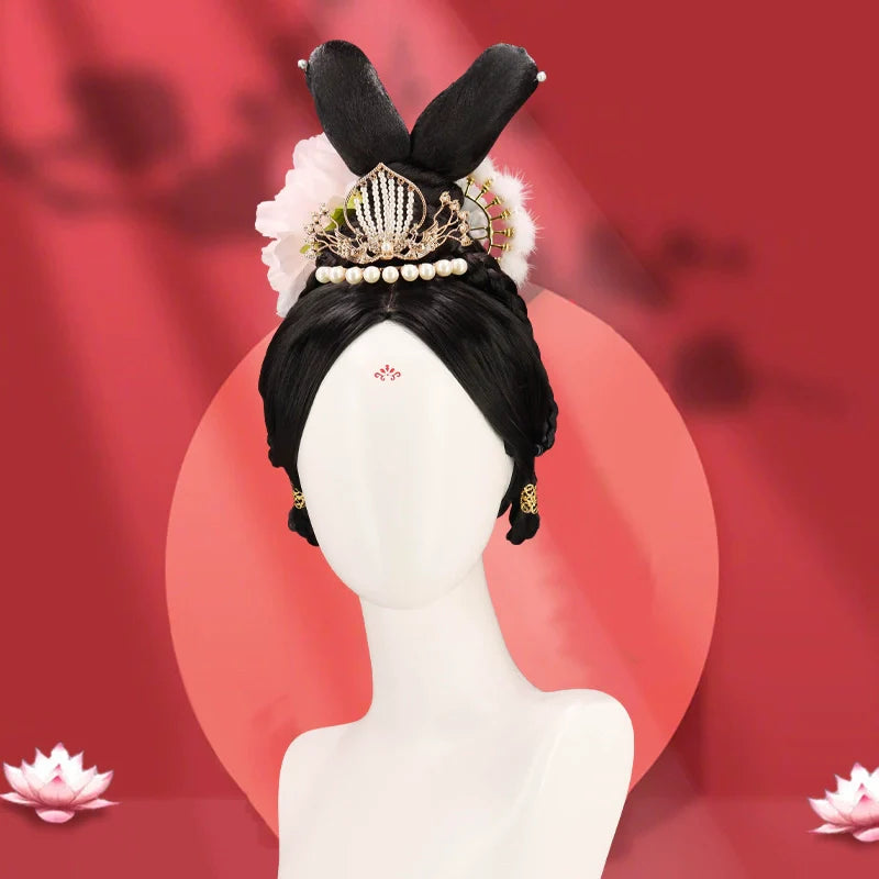 Literary Glow - Chinese Style Hair Wig for Hanfu