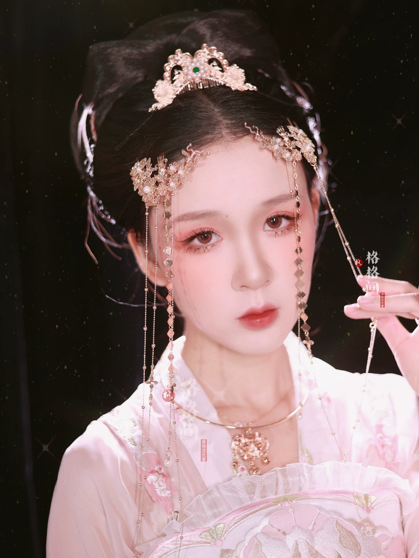 Hanfu Hair Accessories Set: Liuyun