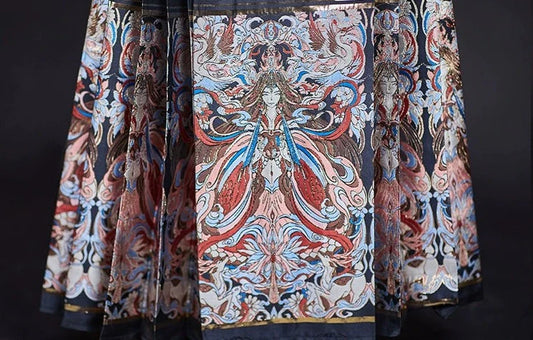 Ming Dynasty Modern Hanfu, Mamianqun, Nuwa Mending the Sky 女娲补天