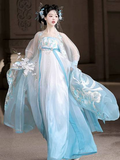 Hibiscus - Tang Dynasty Style Hanfu Dress Heziqun