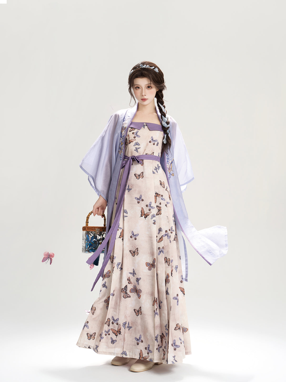 Asks Butterfly 问蝶 - Song Dynasty Modern Hanfu Dress for Spring and Summer (Preorder)
