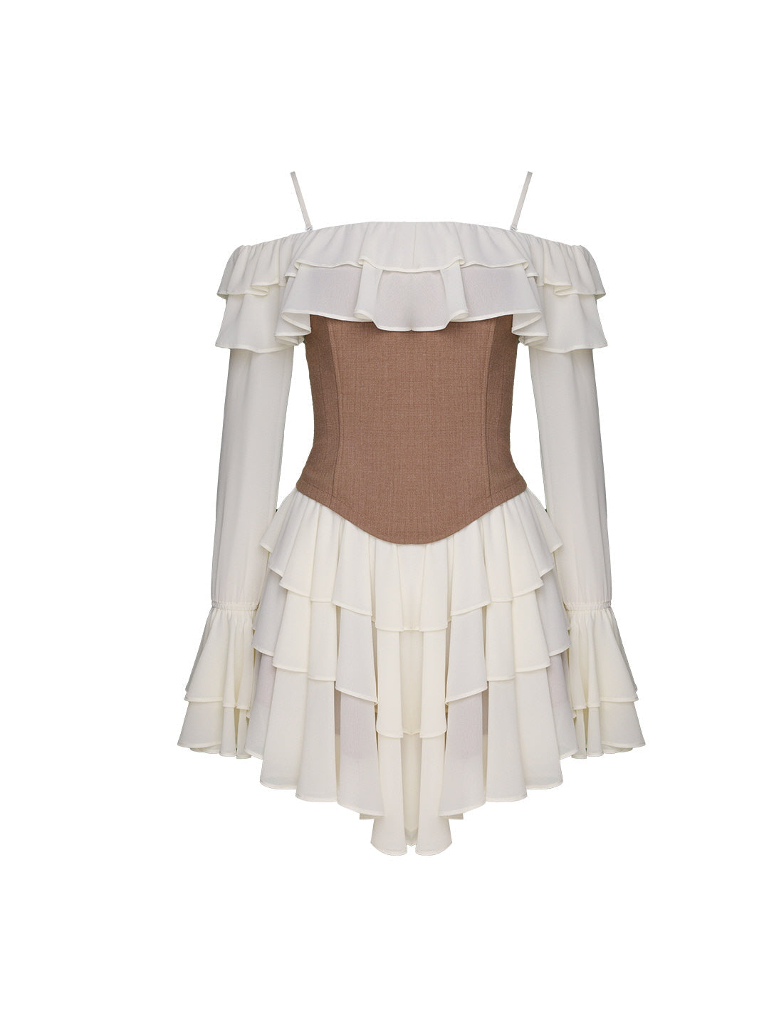 Fairytale Ruffle Corset Mini Dress