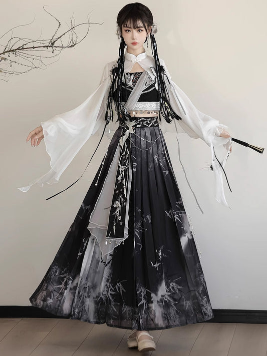 Crane Feather 鹤羽 - Dunhuang Inspired New Chinese Style Outfit