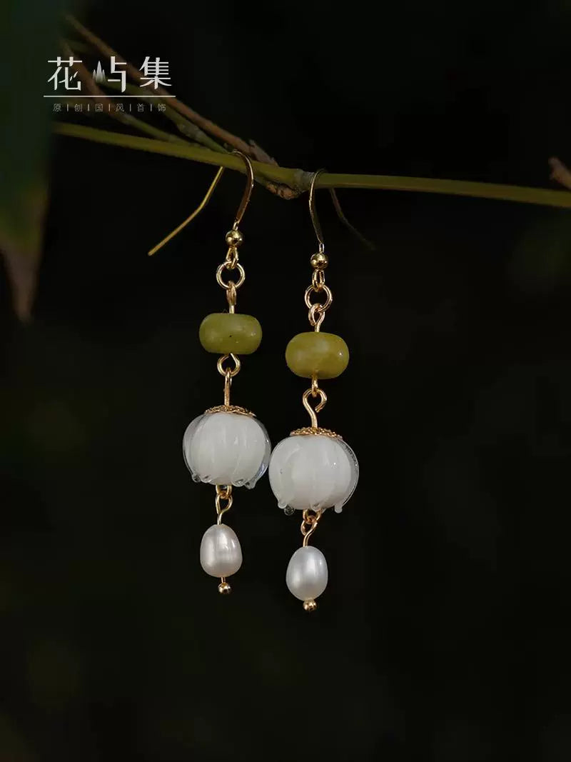 Lily Valley Chinese Style Earrings