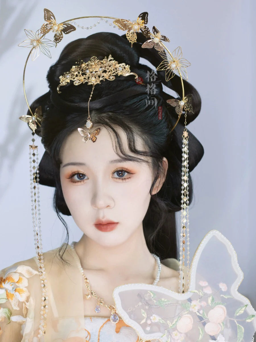 Hanfu Hair Accessories Set: Butterfly Dance