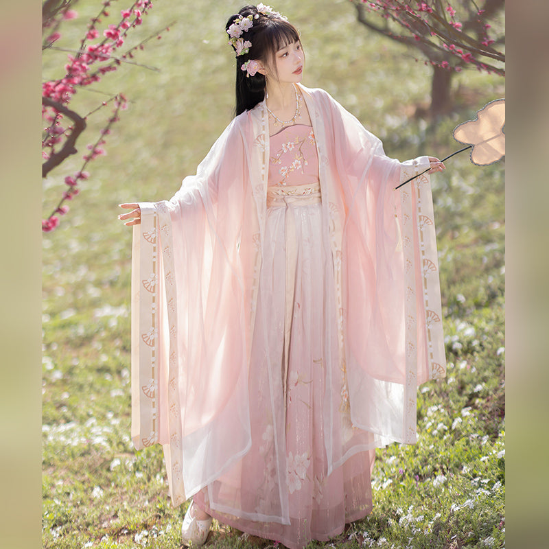 Cherry Blossoms - Song Dynasty Style Qiyao Ruqun Hanfu