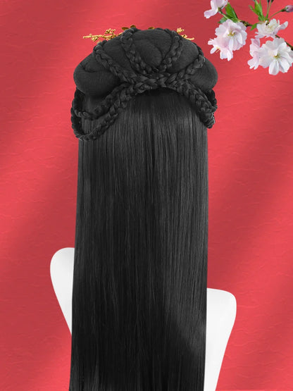 Blue Lotus - Chinese Style Hair Wig for Hanfu
