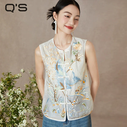 Heavenly - New Chinese Style Embroidered Women Vest
