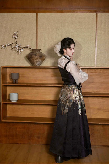 Ming Dynasty Modern Hanfu and Mamianqun, Flower Night Banquet 花朝夜宴