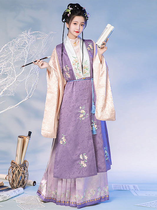 Xilouyue 西楼月 - Bijia & Mamianqun Ming Dynasty Hanfu Set