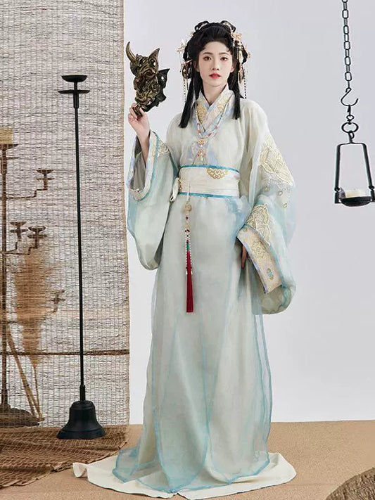 Sunset - Warring States and Han Dynasty Straight Hem Robe