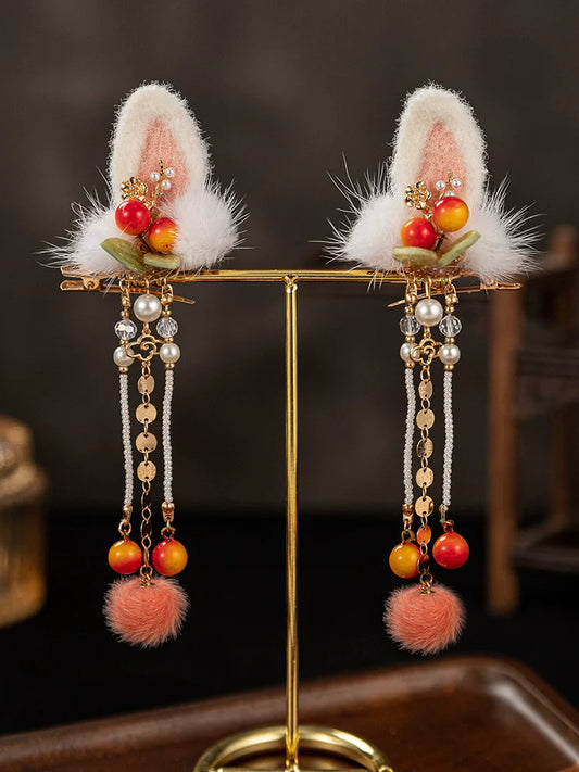 Hair Clips: Kitty