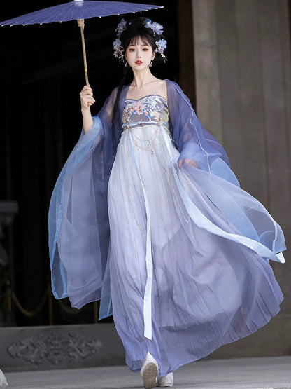 Flower Clusters 花团簇 - Tang Dynasty Style Hanfu Dress Heziqun