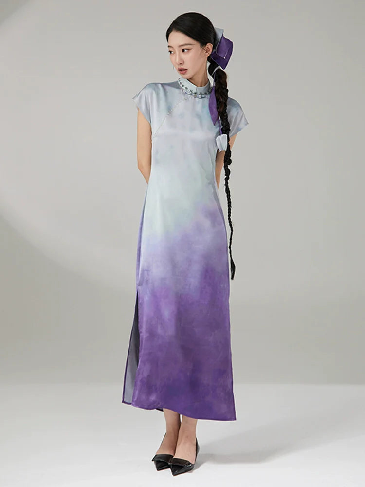 Xiuying 岫影 - New Chinese Style Cheongsam Dress (Preorder)