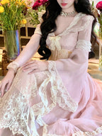 Victorian Rose Lace Princess Dress