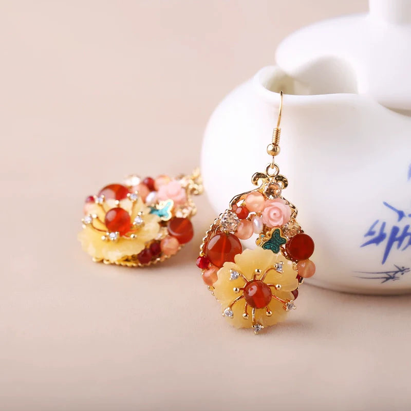 Huaqiu Chinese Style Earrings