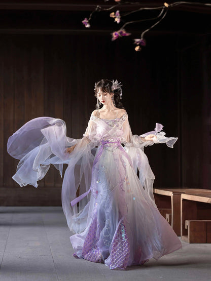 Beads with Tears 珠有泪 - Wei Jin Fairytale Style Qiyao Ruqun