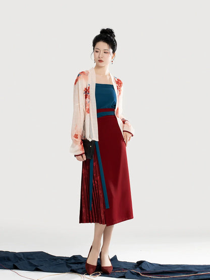 Chi Lingxiao 赤凌霄 - Modern Song Dynasty Hanfu Outfit (Preorder)