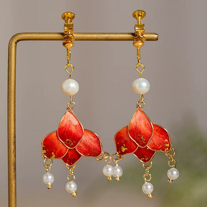 Velvet Chinese Style Earrings