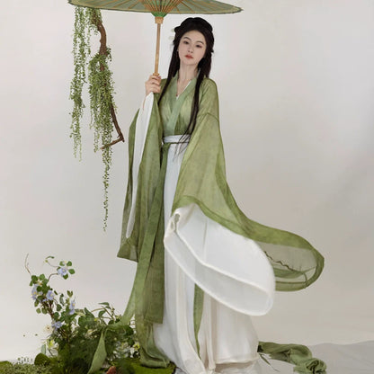 Overlooking A Battle 壁上观 - Wei Jin Style Qiyao Ruqun