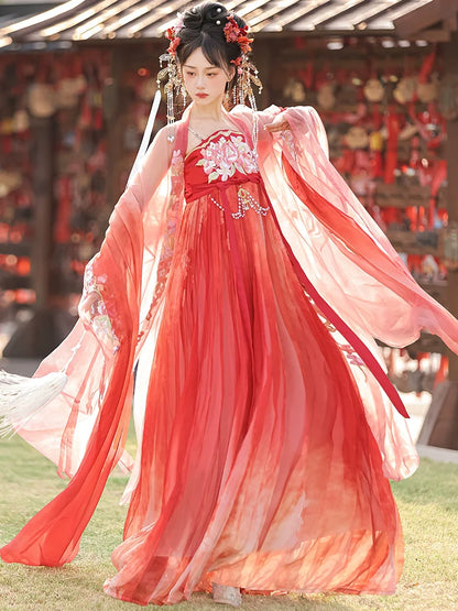 Concubine Smiles 妃子笑 - Tang Dynasty Style Hanfu Dress Heziqun