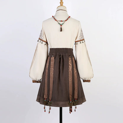 Ming Dynasty Modern Hanfu, Mamianqun, Miyan 弥烟