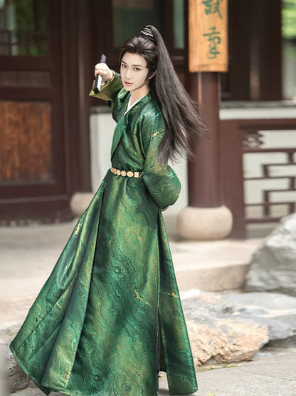 Tang Dynasty Round Collar Robe - Haiyan 海晏