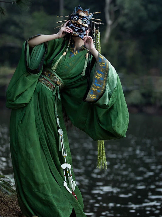 Peacock Shaman - Warring States and Han Dynasty Straight Hem Robe