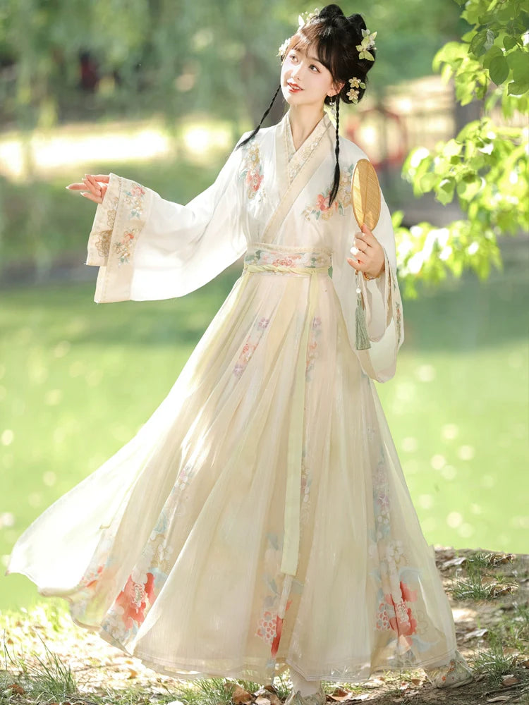 Spring Flowers - Wei Jin Style Qiyao Ruqun