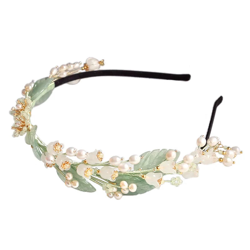 Fairy Hair Band: Jade Leaves