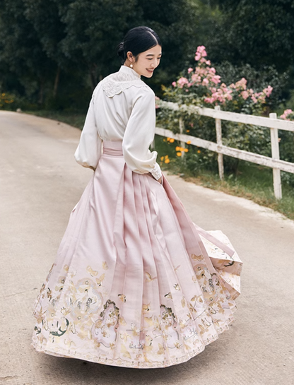 Angelic Modern Ming Skirt Mamianqun Set