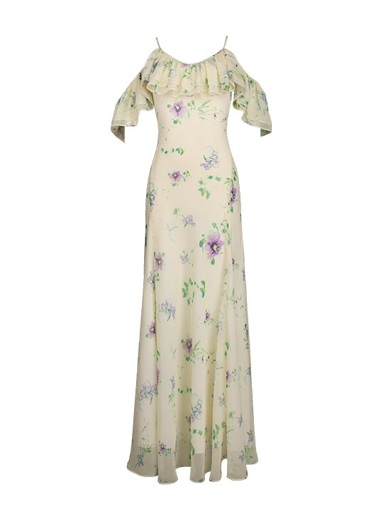 Buttercream Garden Ruffle Dress