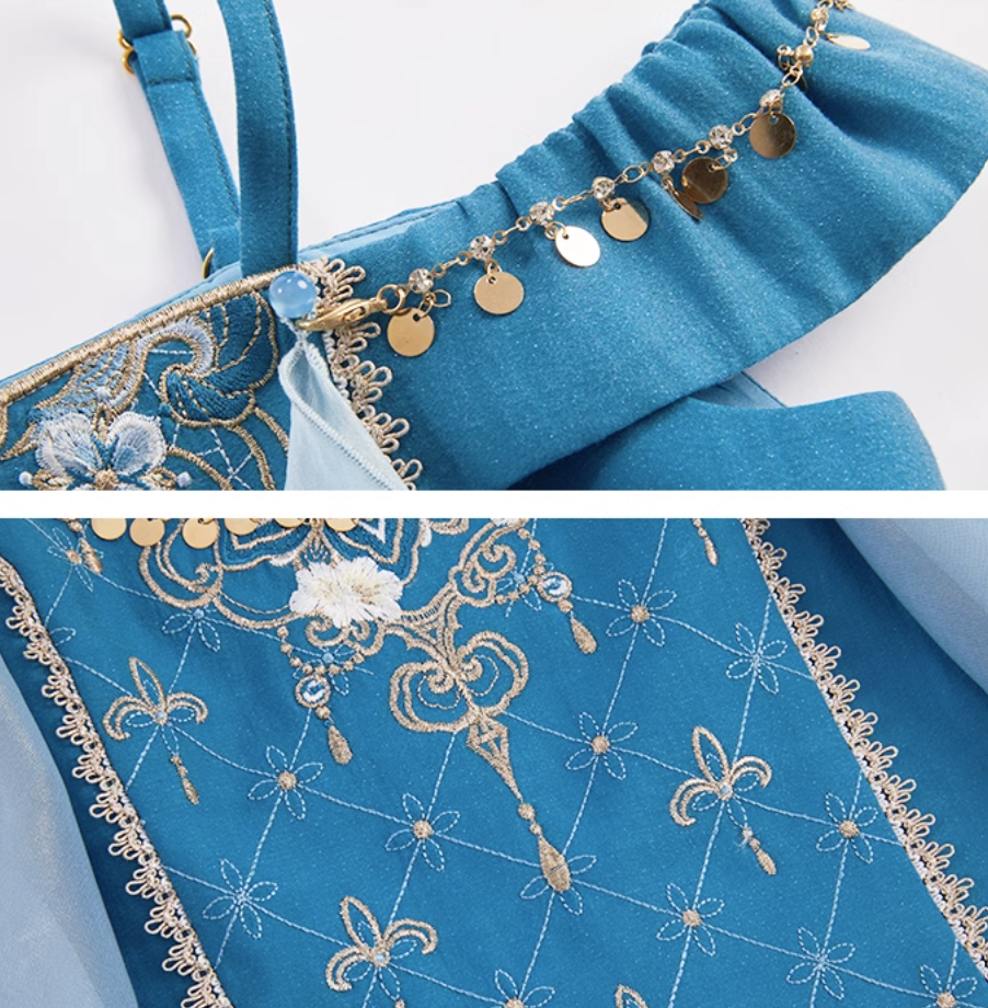 Ming Dynasty Modern Hanfu, Mamianqun, Dancing Jasmine I 舞会茉莉 (Preorder)