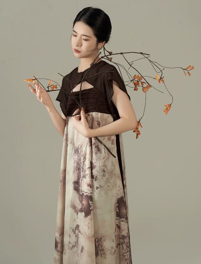 Tang Dynasty x Modern Hanfu: Sandal Dusk 檀褐 (Preorder)