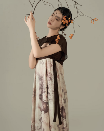 Tang Dynasty x Modern Hanfu: Sandal Dusk 檀褐 (Preorder)