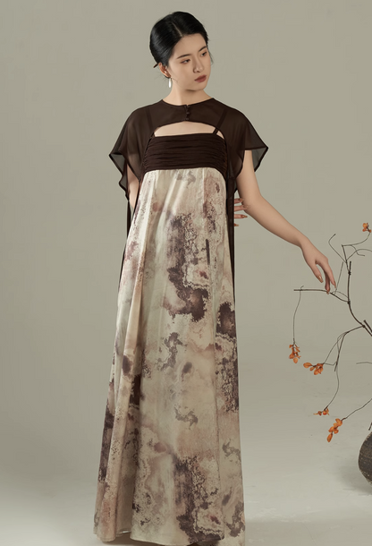 Tang Dynasty x Modern Hanfu: Sandal Dusk 檀褐 (Preorder)