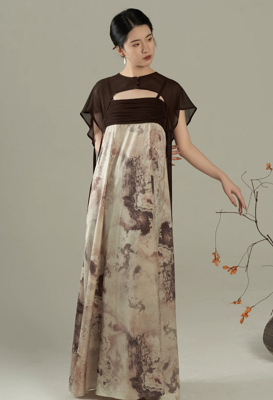 Tang Dynasty x Modern Hanfu: Sandal Dusk 檀褐 (Preorder)