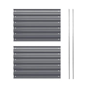 YoYoBloom Side Panels To Extend Metal Raised Garden Beds -2 Pcs【Upgrade 2.0】 - Slate grey, 17''Tall 1.5ft.W(no rod) image 9