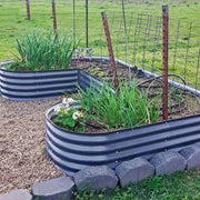 YoYoBloom 17" Tall U-Shape Standard Size Metal Raised Garden Bed| Upgrade 2.0 Knee-High Design - Vibrant orange image 5
