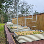 YoYoBloom Zn-Al-Mg Steel Arched Trellis for Raised Garden Beds image 11