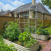 YoYoBloom Zn-Al-Mg Steel Arched Trellis for Raised Garden Beds image 8