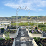YoYoBloom Zn-Al-Mg Steel Arched Trellis for Raised Garden Beds image 3