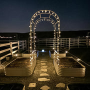 YoYoBloom Zn-Al-Mg Steel Arched Trellis for Raised Garden Beds image 5