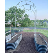 YoYoBloom Zn-Al-Mg Steel Arched Trellis for Raised Garden Beds image 4