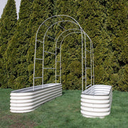 YoYoBloom Zn-Al-Mg Steel Arched Trellis for Raised Garden Beds image 15