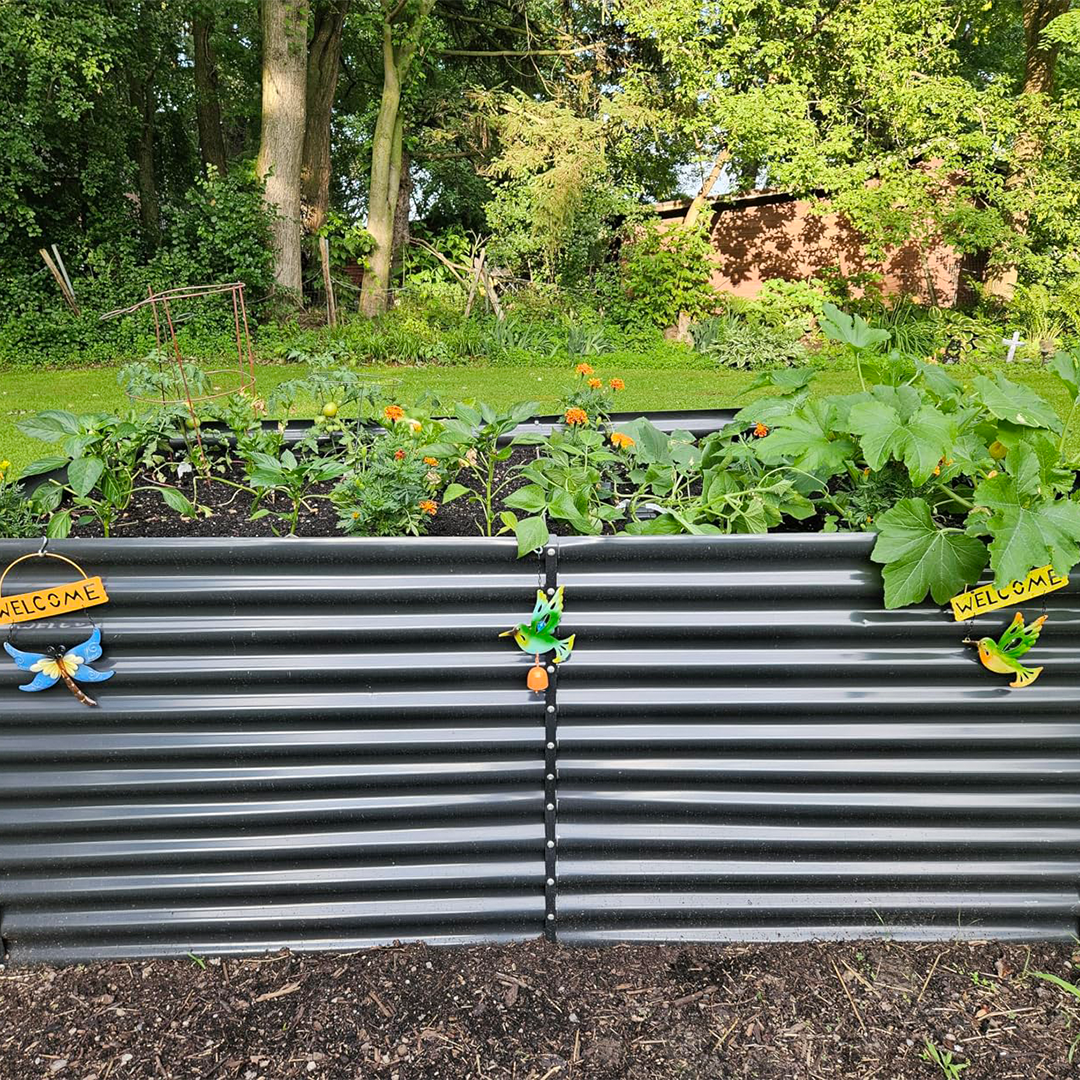 4-Pack 36" Tall Rectangular 8x4x3ft Galvanized Raised Garden Bed+1/2 inch Galvanized Hardware Cloth — view 8