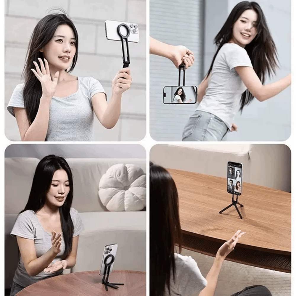 🔥HOT SALE🔥Magnetic Phone Tripod for iPhone, Portable Phone Holder Mini Tripod